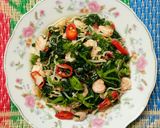 Foto langkah ke 3 dari resep 226. Tumis Daun Pepaya Muda.
