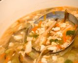 A picture of step 7 of Vegetarian Hot and Sour Soup (with Egg and Dairy).
