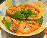 Hình bước làm 3 của món Bún Thái cá hồi và tôm