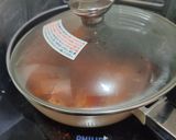 A picture of step 6 of Chicken Pörkölt (Hungarian paprika stew).