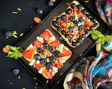 A picture of step 5 of Fruity Bread Pizza - Fusion Dessert.