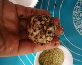 A picture of step 12 of Dry Fruit Ladoos.