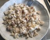 Foto del passaggio 5 della ricetta Tagliatelle con rana pescatrice e crema di asparagi bianchi