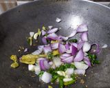 A picture of step 6 of Palak paneer.