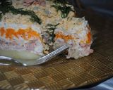 A picture of step 9 of Mimosa Salad.