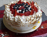 Foto del paso 4 de la receta: Torta de vainilla con merengue italiano y frutos!!❤
