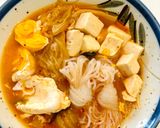 Hình bước làm 3 của món Bún nưa kim chi vetula