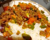 A picture of step 6 of Bolognese.