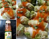รูปขั้นตอนการทำที่ 4 ของ "Sukiyaki Roll" Steamed Chinese Cabbage Rolls with Minced Pork