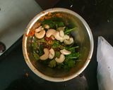 A picture of step 3 of Kerala style chicken biryani.