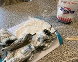 A picture of step 1 of Cheese-Stuffed Chiles Rellenos in Tomato Broth.