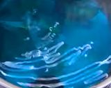 A picture of step 1 of Butterfly pea honey drink.