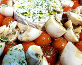 Foto del paso 1 de la receta: Pasta con queso, tomate y setas 🧀🍅🍄