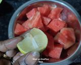 A picture of step 2 of Watermelon Detox Drink.