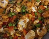A picture of step 3 of Malaysian Fried Rice.
