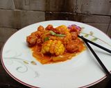 Foto langkah ke 7 dari resep Udang Tepung Saus Padang (Seafood).