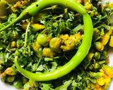 A picture of step 5 of Lilva beans Broccoli bhaji.