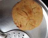A picture of step 4 of Aloo stuffed puri.