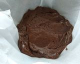 A picture of step 4 of Steamed Dark Chocolate Cake.