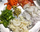 A picture of step 2 of Mix veg momos.