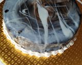 A picture of step 8 of Glazed Chocolate Cake.