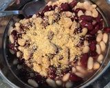 Une image de l'étape 8 de Haricots bicolores au chorizo,lard et poivrons grillés.