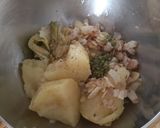 Foto del paso 3 de la receta Trinxat con guanciale con y un toque de pesto