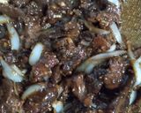 Gambar langkah 6 resipi Mongolian Beef Stir-Fry.