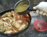 Foto del paso 5 de la receta: Pollo a la calabresa al disco con papas rústicas rabiosas
