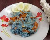 Foto langkah ke 7 dari resep Nasi Liwet Bunga Telang & Wortel 🥕.