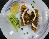 A picture of step 7 of Roasted eggplant tikka.