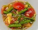 รูปขั้นตอนการทำที่ 4 ของ ส้มตำแครอทกุ้งเสียบ (แบบคลุกเส้น)
