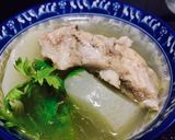 รูปขั้นตอนการทำที่ 1 ของ ซี่โครงหมูตุ๋นหัวไช้เท้า