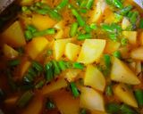 A picture of step 3 of Beans Sabji.