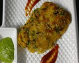 A picture of step 5 of Bread omelette (veg).