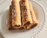 A picture of step 9 of French Toast Roll-Ups with Sandwich Bread 🍞🍫.