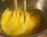 A picture of step 1 of Japanese seaweed tamagoyaki - rolled omelette.