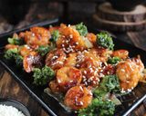 Foto langkah ke 4 dari resep Honey Garlic Shrimp & Broccoli.