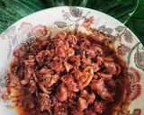 Foto langkah ke 10 dari resep Cumi Sambal Balado ala Kemasan Bermerk.