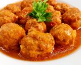 Hình bước làm 1 của món Nui Xốt Xíu Mại