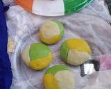 A picture of step 7 of Tri Colour Peda.