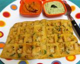 A picture of step 7 of Dosa Waffles With 2 Types Of Chutney ---- Spicy 🔥 Tomato 🍅 Onion 🧅 Chutney & Coconut 🥥 Chutney.