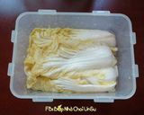 Hình bước làm 5 của món Kim chi cải thảo muối xổi 배추걸절이