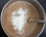 A picture of step 2 of Oreo chocolate cake.