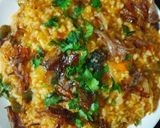 A picture of step 6 of Bengali khichuri recipe.