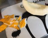 Une image de l'étape 2 de Mille feuilles pastèque /melon jaune au jambon cru et brousse corse.