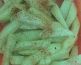 A picture of step 2 of Masala fries #indiandishcontest.