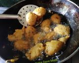 A picture of step 2 of Methi Pakoda Fenugreek fritters.