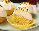 A picture of step 16 of Lemon Cupcakes with Passion Fruit Mascarpone Icing.