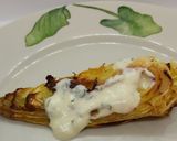 Foto del paso 7 de la receta: Repollo gota al horno con salsa cremosa de albahaca